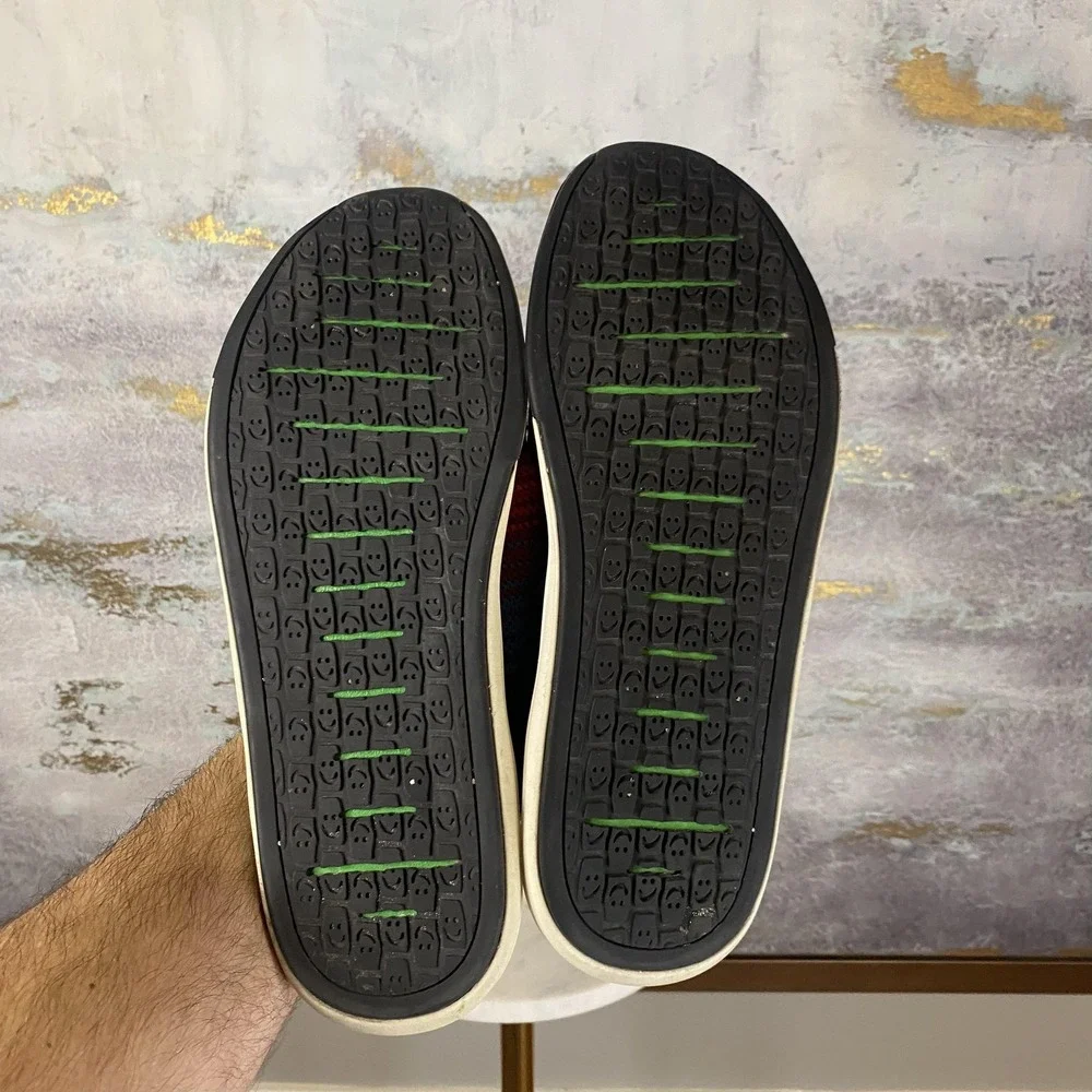 Sanuk Shoes Mens Size 10 Multicolor Knit Slip On Casual Comfort Sneakers